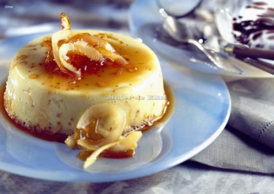 Flan de leche de coco