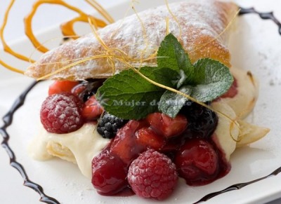 Milhojas de crema