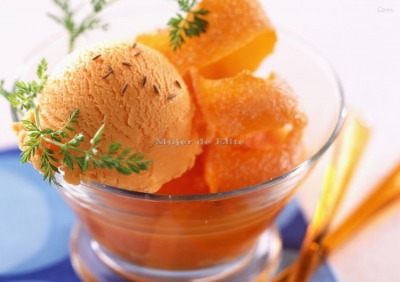 Helado de naranja
