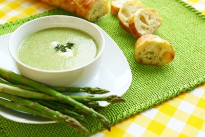 Crema de esp�rragos verdes