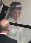 Kate Middleton: una tiara de Cartier y un vestido de Sarah Burton