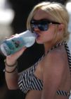 Lindsay Lohan: �solo a base de agua?