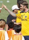 David Beckham, el mejor entrenador para los ni�os de Filipinas