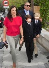 Pepe Barroso y M�nica Silva celebran la comuni�n de su hijo Felipe