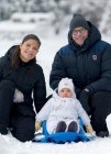 Victoria de Suecia disfruta de su hija Estelle en la nieve
