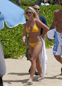 Britney Spears luce tipo en bikini