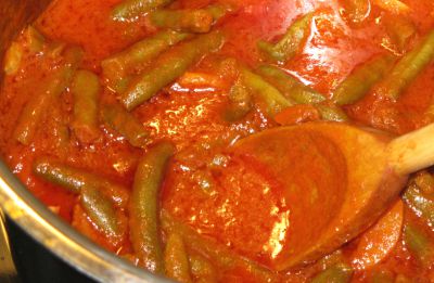 Judías verdes con tomate