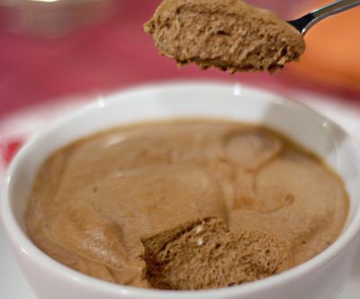 Mousse de queso al café