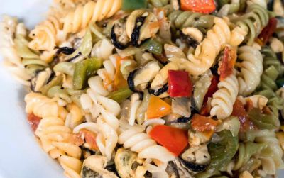 Espaguetis en ensalada