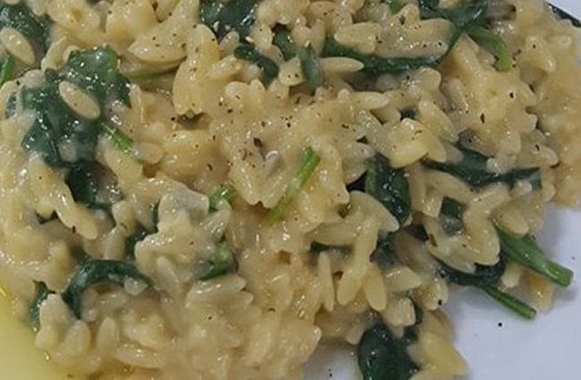 Falso risotto integral con verduras