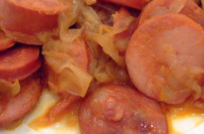 Chorizos al jerez en microondas