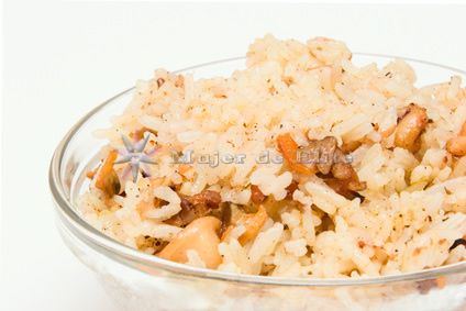 Champiñones con arroz