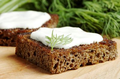 Pan de fibra en microondas