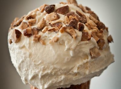 Helado de turrón casero