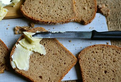 Pan de lino proteico microondas