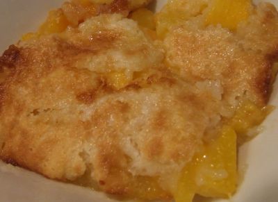 Gratín de melocotones