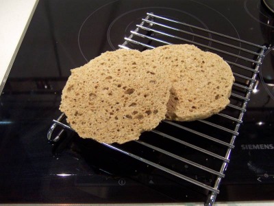 Pan de lino en microondas