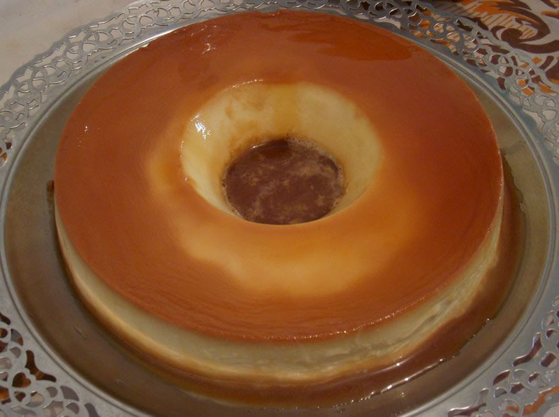 Flan de yogurt