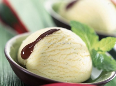 Helado de vainilla