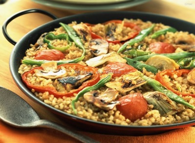 Paella de verduras