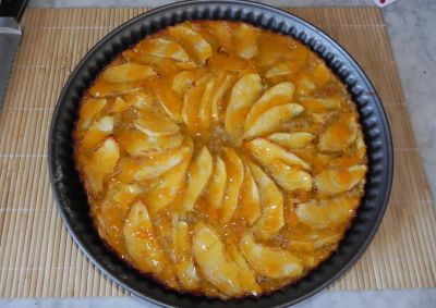 Pastel de manzana y yogur