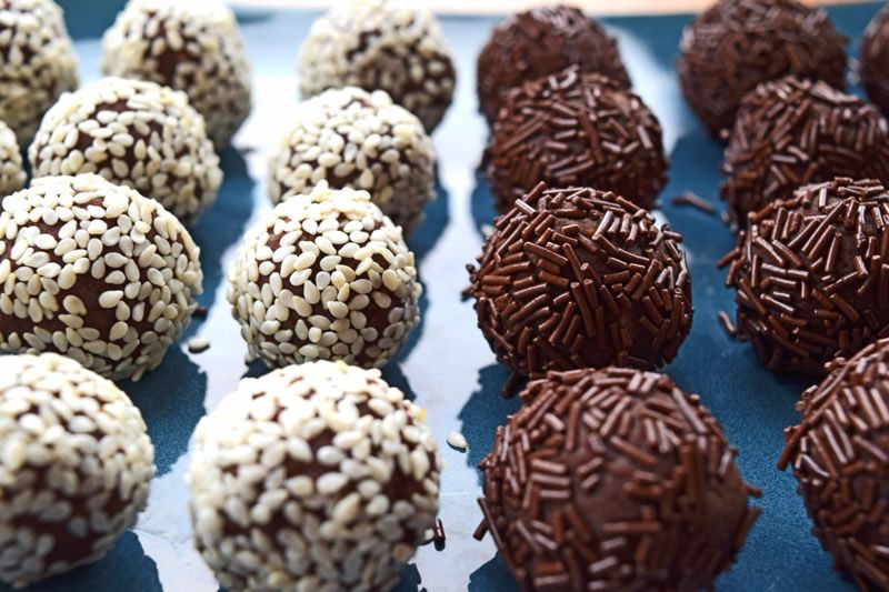 Trufas de chocolate al brandy