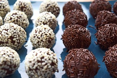 Trufas de chocolate al brandy