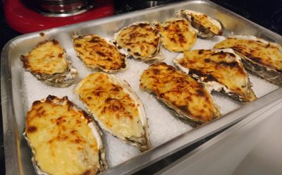 Ostras gratinadas