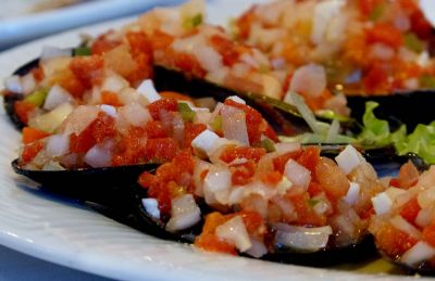 Mejillones pipirrana