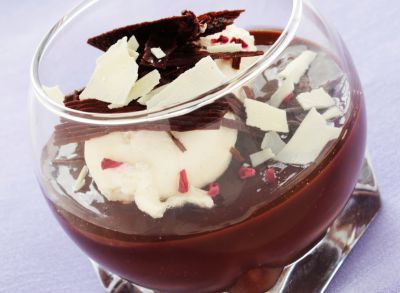 Mousse de vino tinto