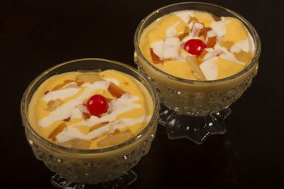 Dulce de manzanas a la crema