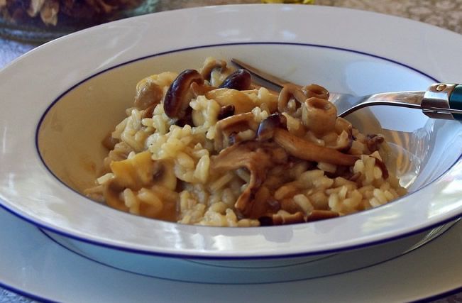 Arroz basmati con setas