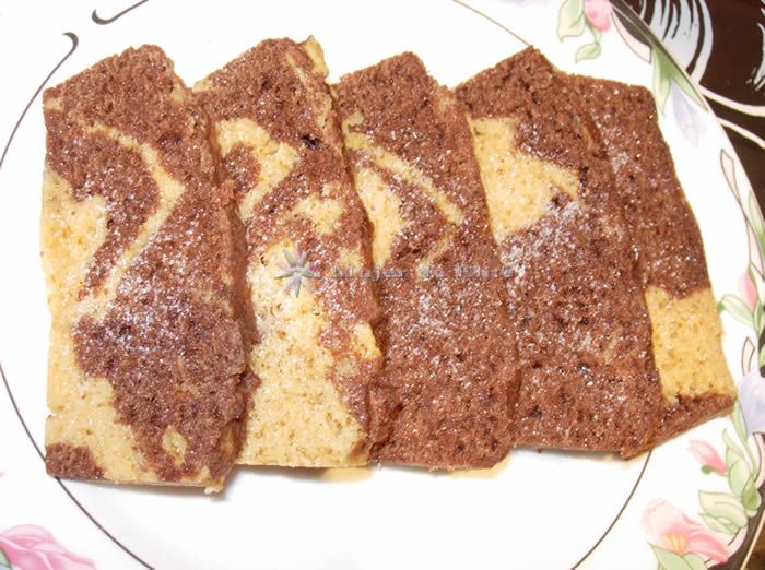 Bizcocho mármol