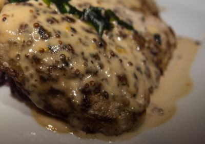 Lomo de cerdo a la crema de mostaza