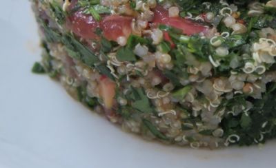 Quinoa con espinacas