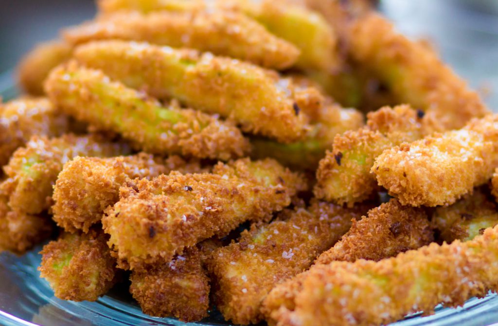 Calabacines empanados