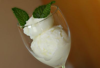 Sorbete de menta