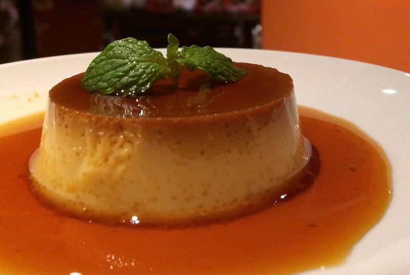 Flan de castañas
