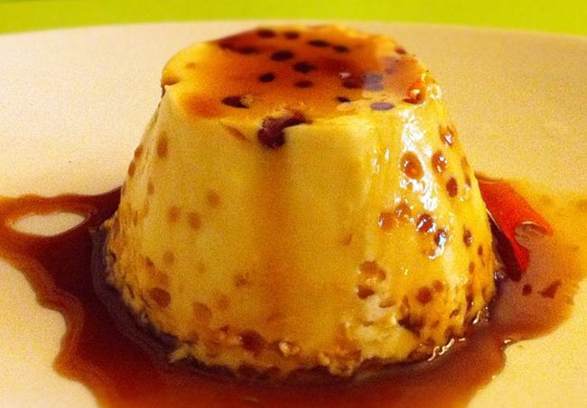 Flan de maicena sin huevo