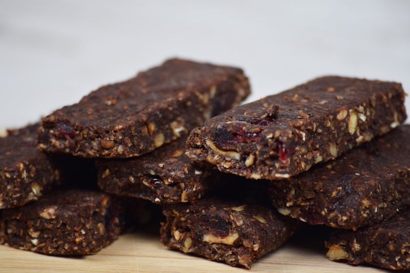 Barritas de chocolate crujiente
