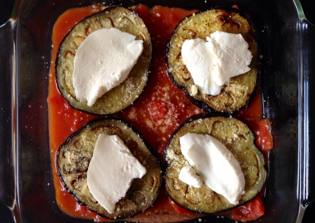 Berenjenas con provolone