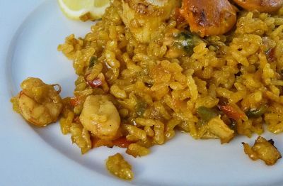 Arroz caldoso a la marinera