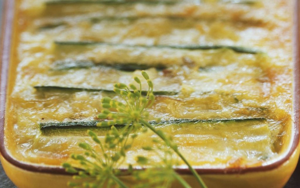 Puerros gratinados a la crema