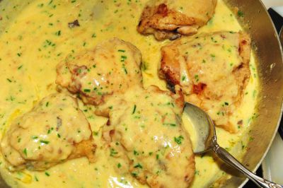 Pechugas de pollo a la crema