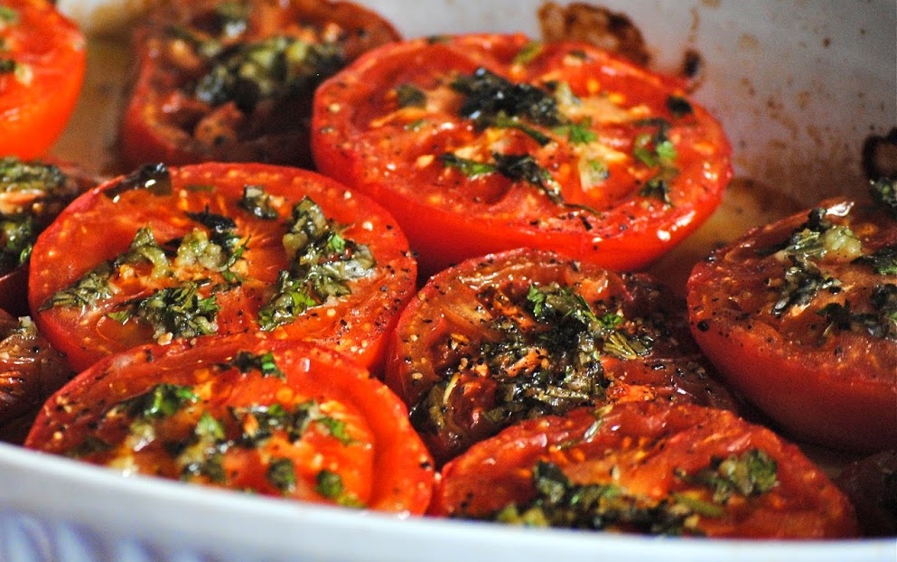 Tomates a la provenzal guarnición