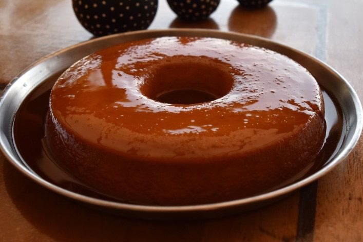 Flan de chocolate