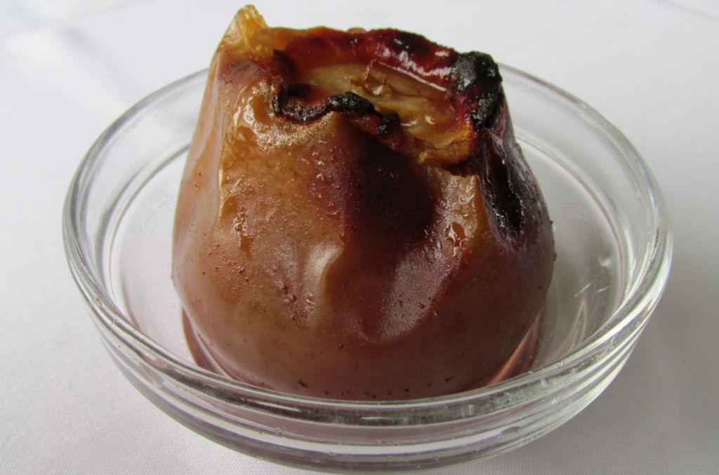 Manzana asada al microondas