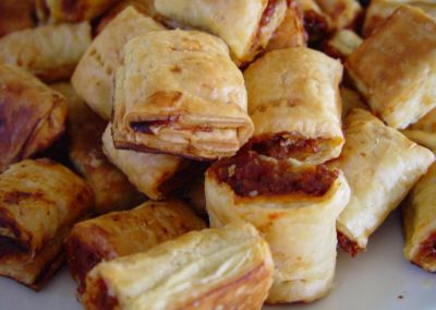 Hojaldres mallorquines de sobrasada