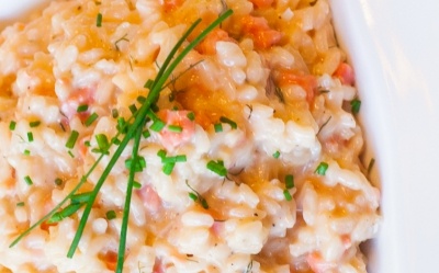 Arroz con salmón