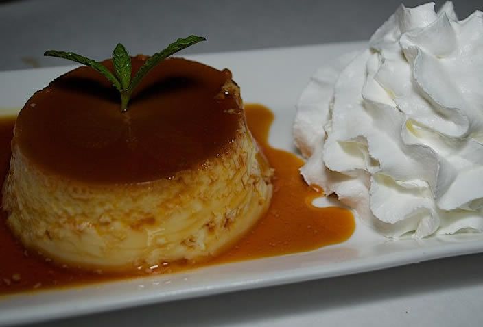 Flan de nueces